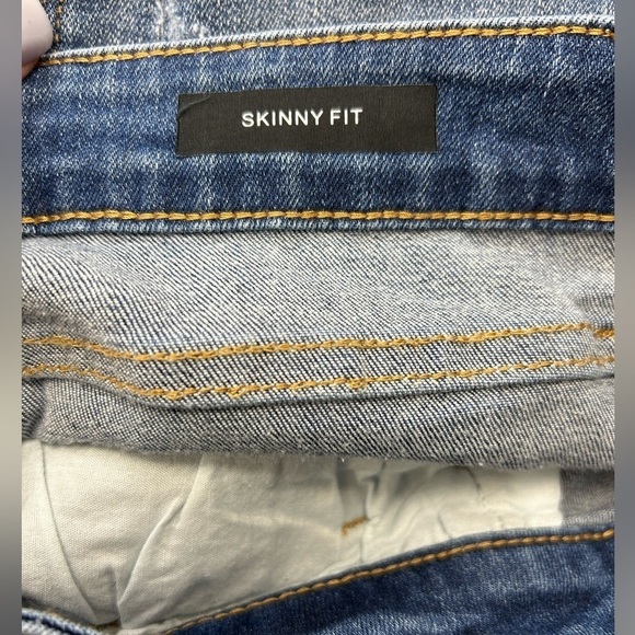 Judy Blue Distressed Skinny Fit Jeans - Size 3/26 Patchwork Stretch - Picture 6 of 13